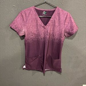 GT Performance Ombré Purple Scrub Top